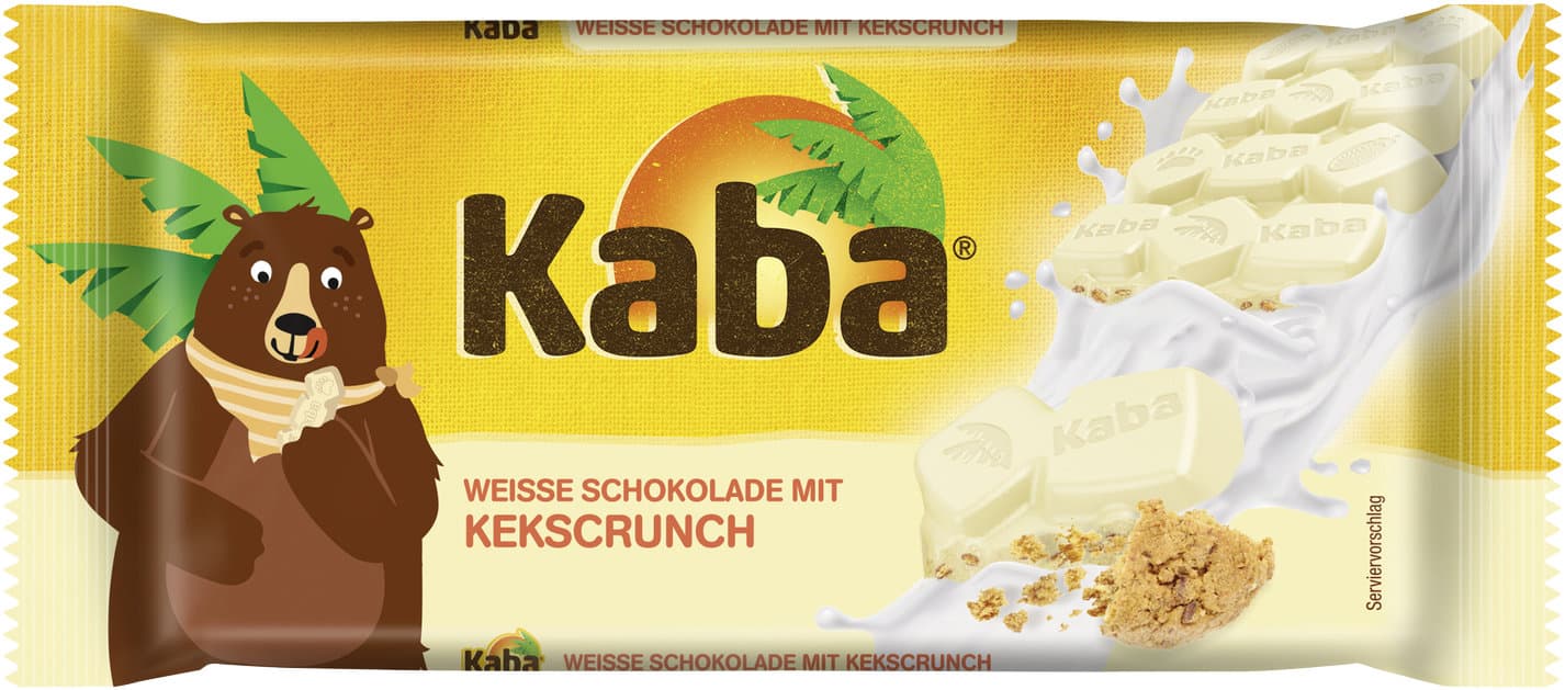 Kaba Weiße Schokolade mit Keksen