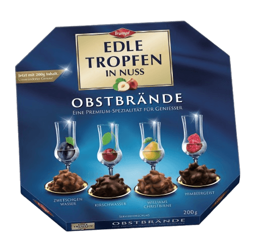 Trumpf Edle Tropfen in Nuss Obstbrände