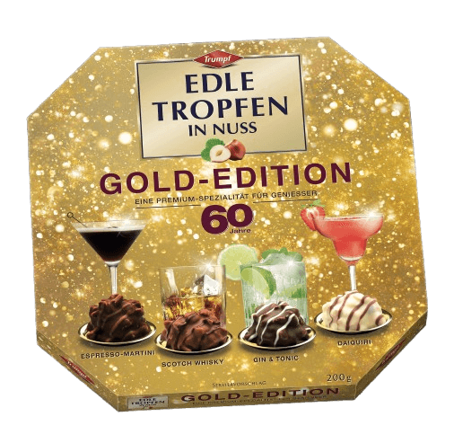 Trumpf Edle Tropfen in Nuss Gold-Edition 60 Jahre