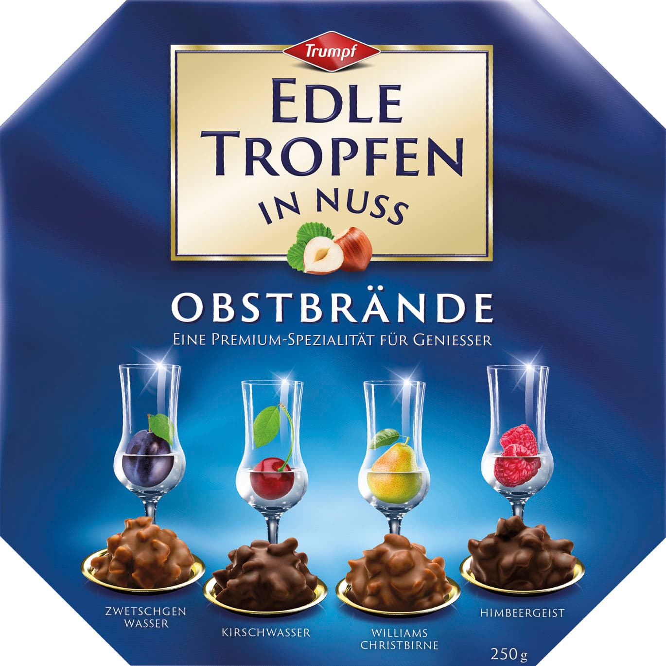 Trumpf Edle Tropfen in Nuss Obstbrände