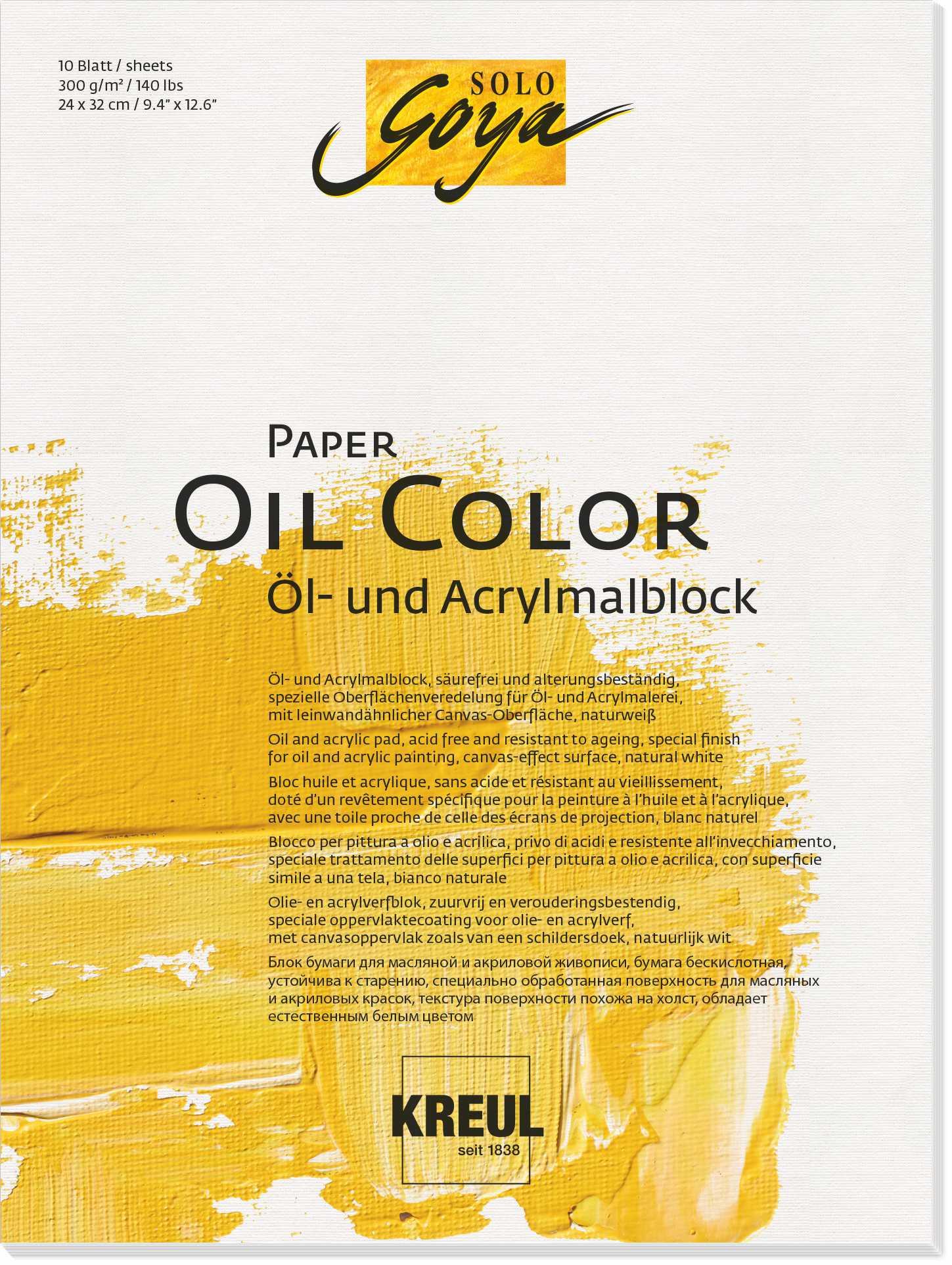 KREUL Solo Goya Künstlerblock Paper Oil