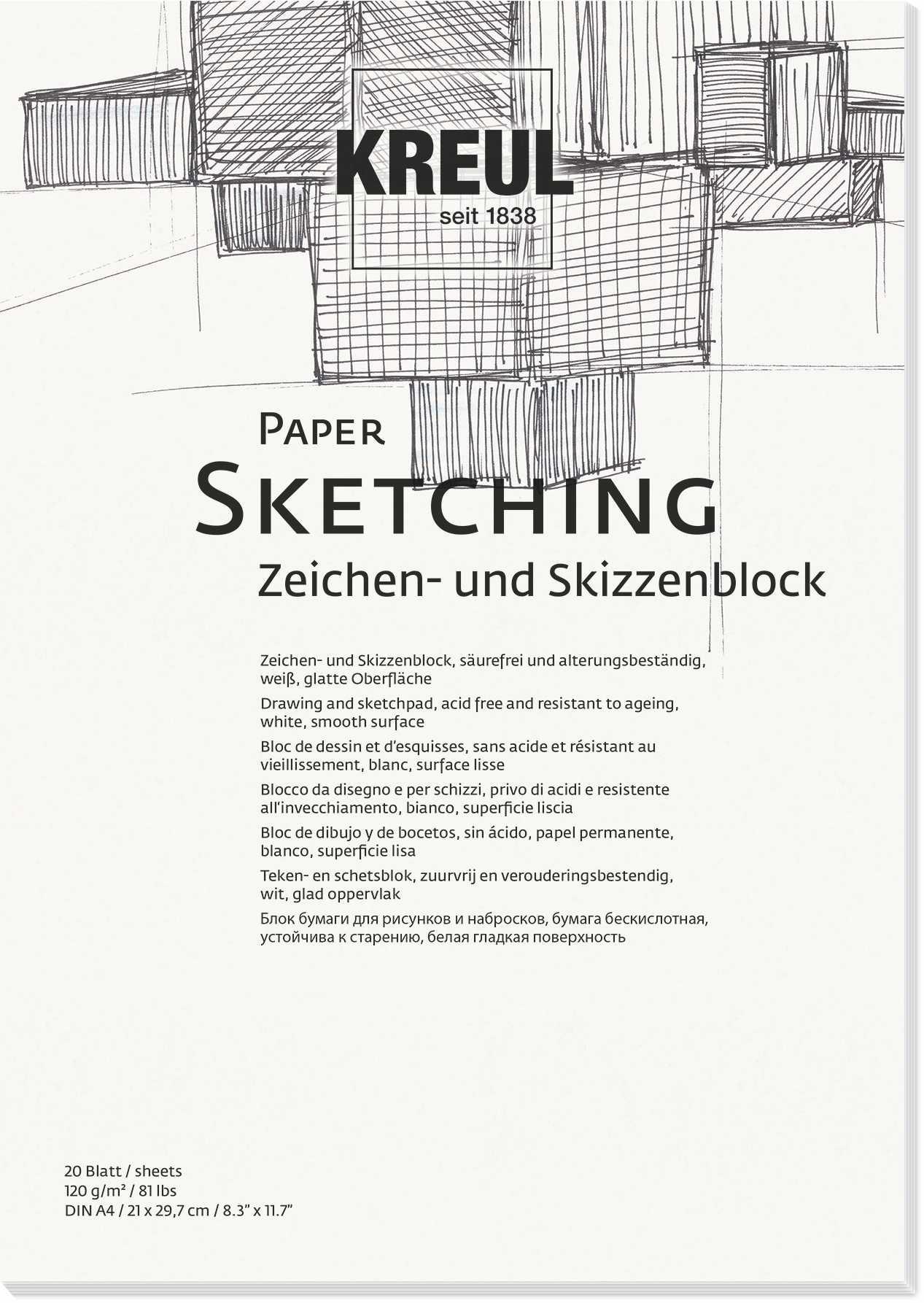 KREUL Künstlerblock Paper Sketching DIN A5