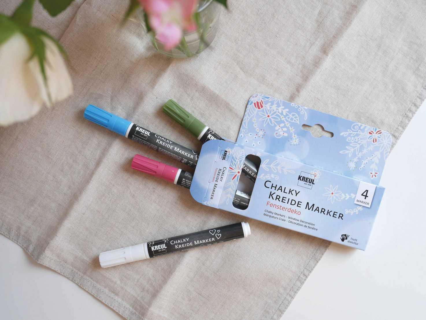 Produktbild KREUL Chalky Kreidemarker 4er Set Fensterdeko 2 von 2
