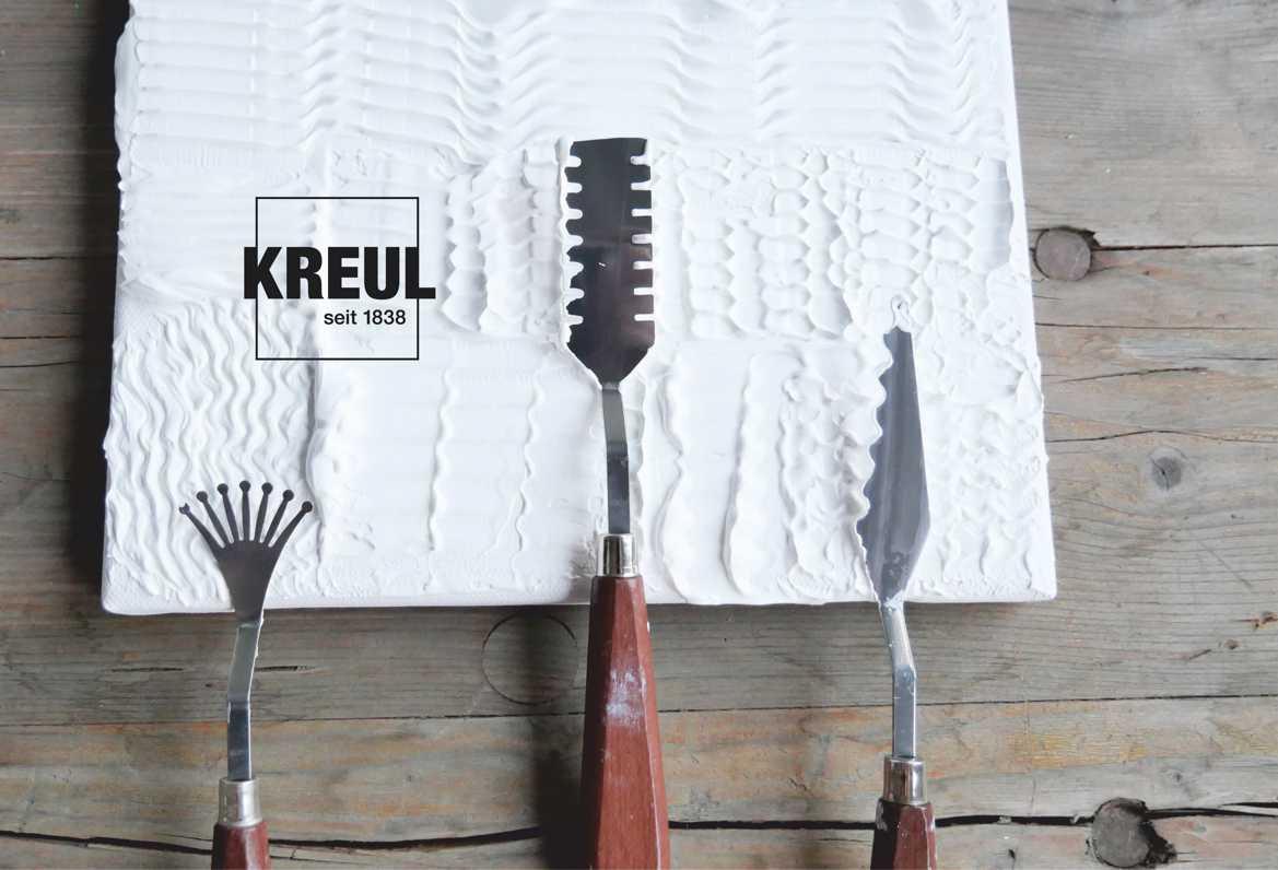 Produktbild KREUL Malmesser 3er Set mit Metallklingen und Holzgriffen 3 von 3