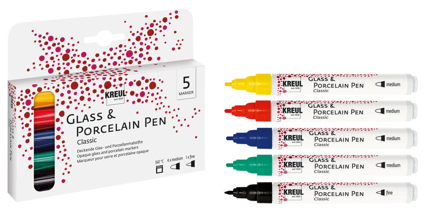 Produktbild KREUL Glass&Porcelain Pen Classic 5er Set 2 von 2