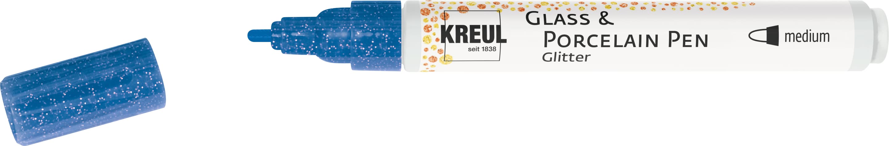 KREUL Glass & Porcelain Pen Glitter medium