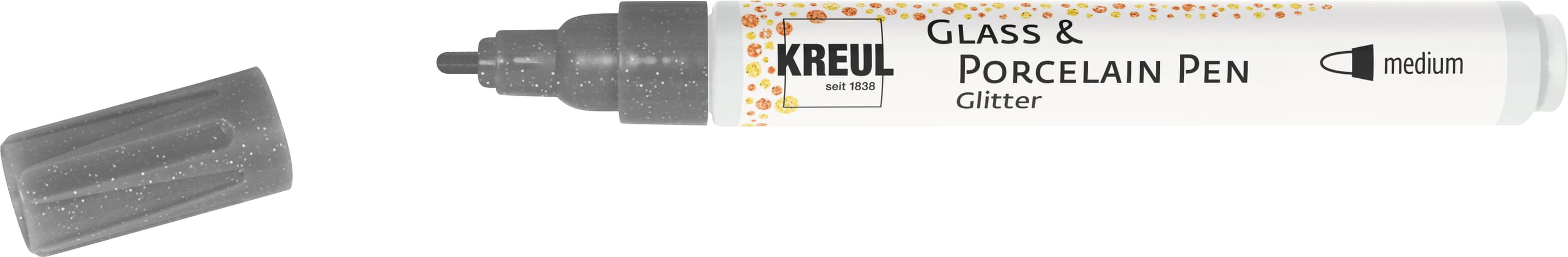 KREUL Glass & Porcelain Pen Glitter medium