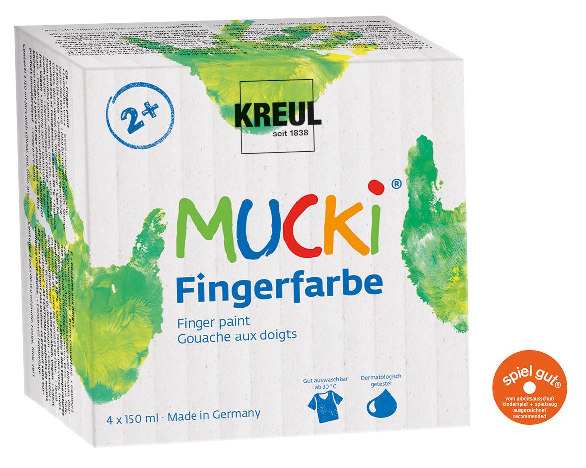 KREUL Mucki Fingerfarbe 4er Set