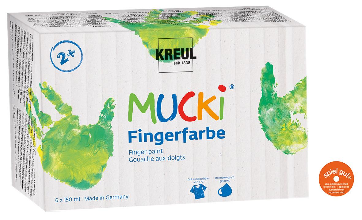 KREUL MUCKI Fingerfarbe 6er Set