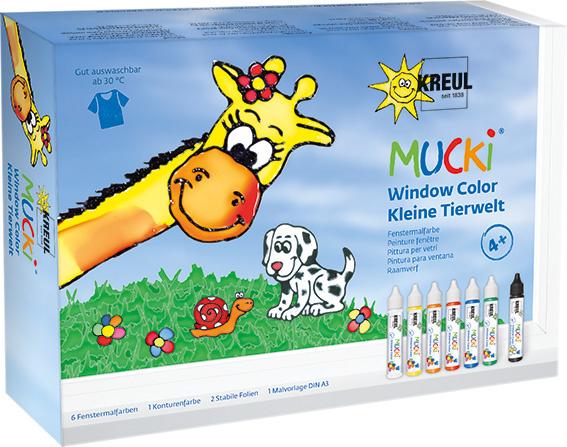 KREUL MUCKI Window Color Set Kleine Tierwelt
