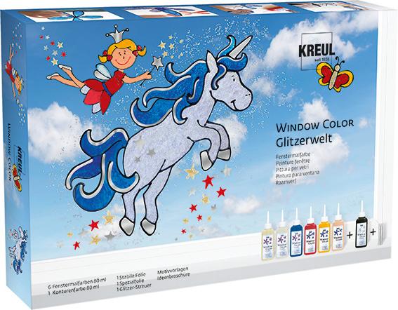 KREUL Hobby Line Window Color Glitzerwelt