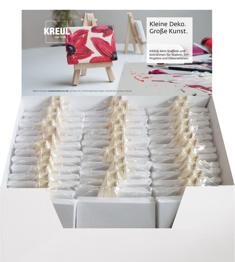 KREUL Mini-Staffelei + Keilrahmen