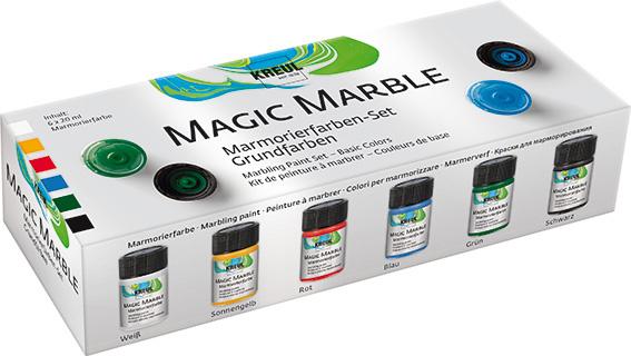 KREUL Magic Marble Marmorierfarben 6er Set Grundfarben