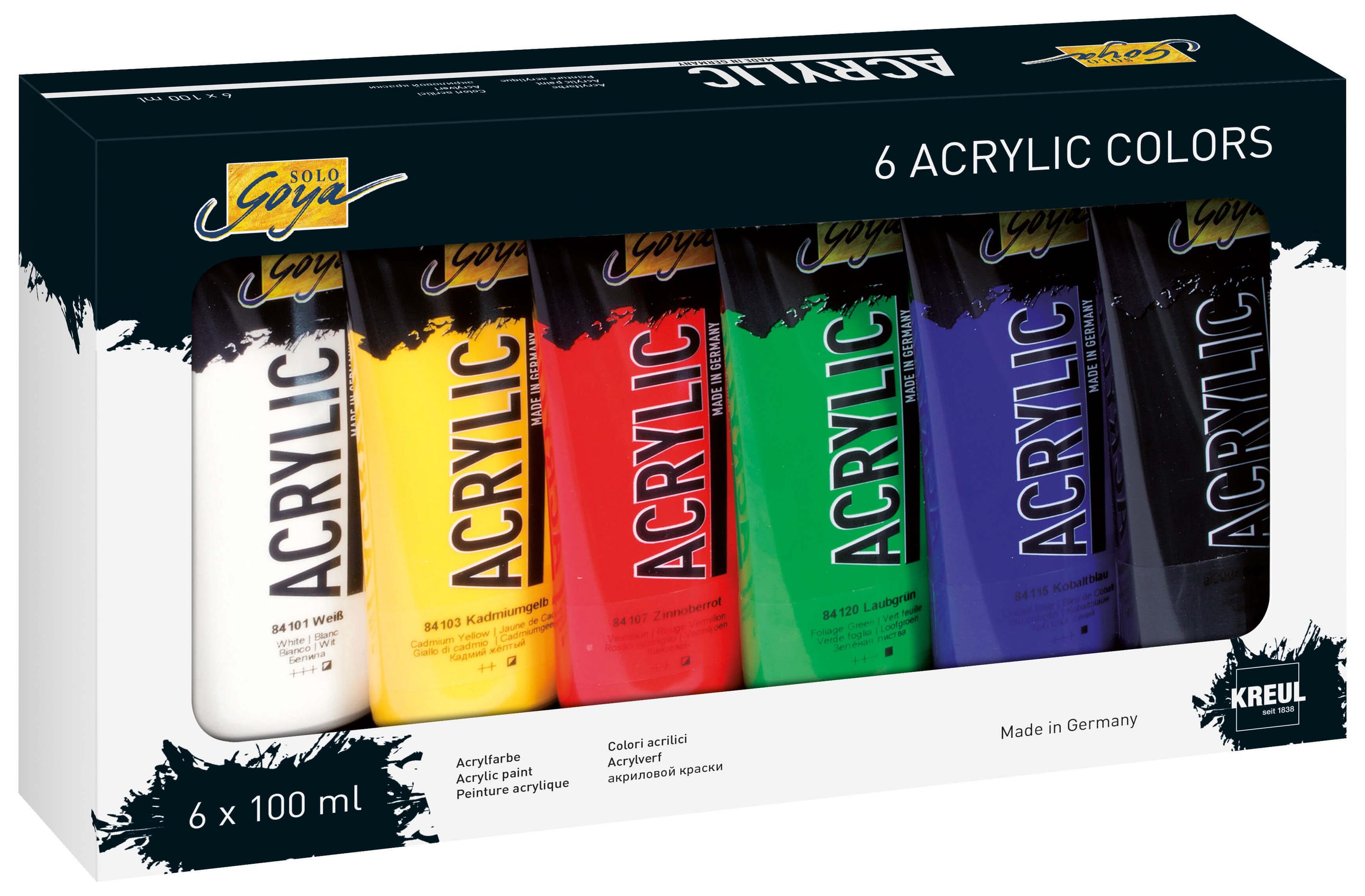 KREUL SOLO GOYA Acrylic Tuben 6er Set