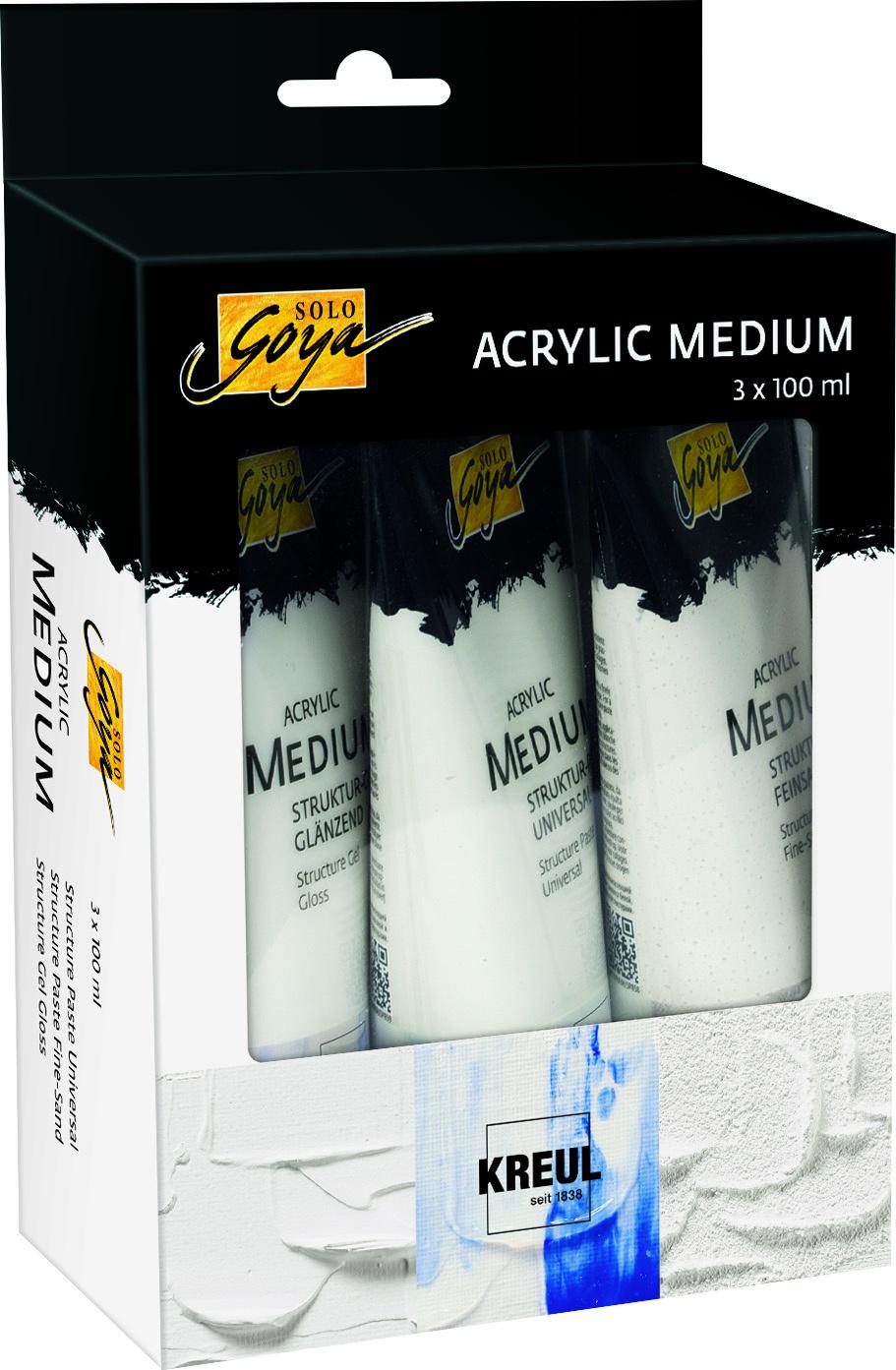 KREUL SOLO GOYA Acrylic Medium 3er Set