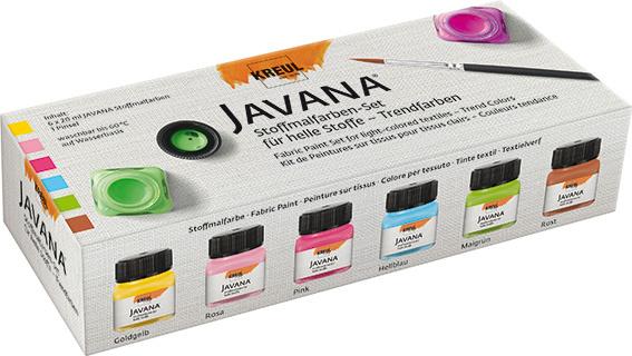 KREUL Javana Stoffmalfarben-Set Fresh Color 6 x 20ml