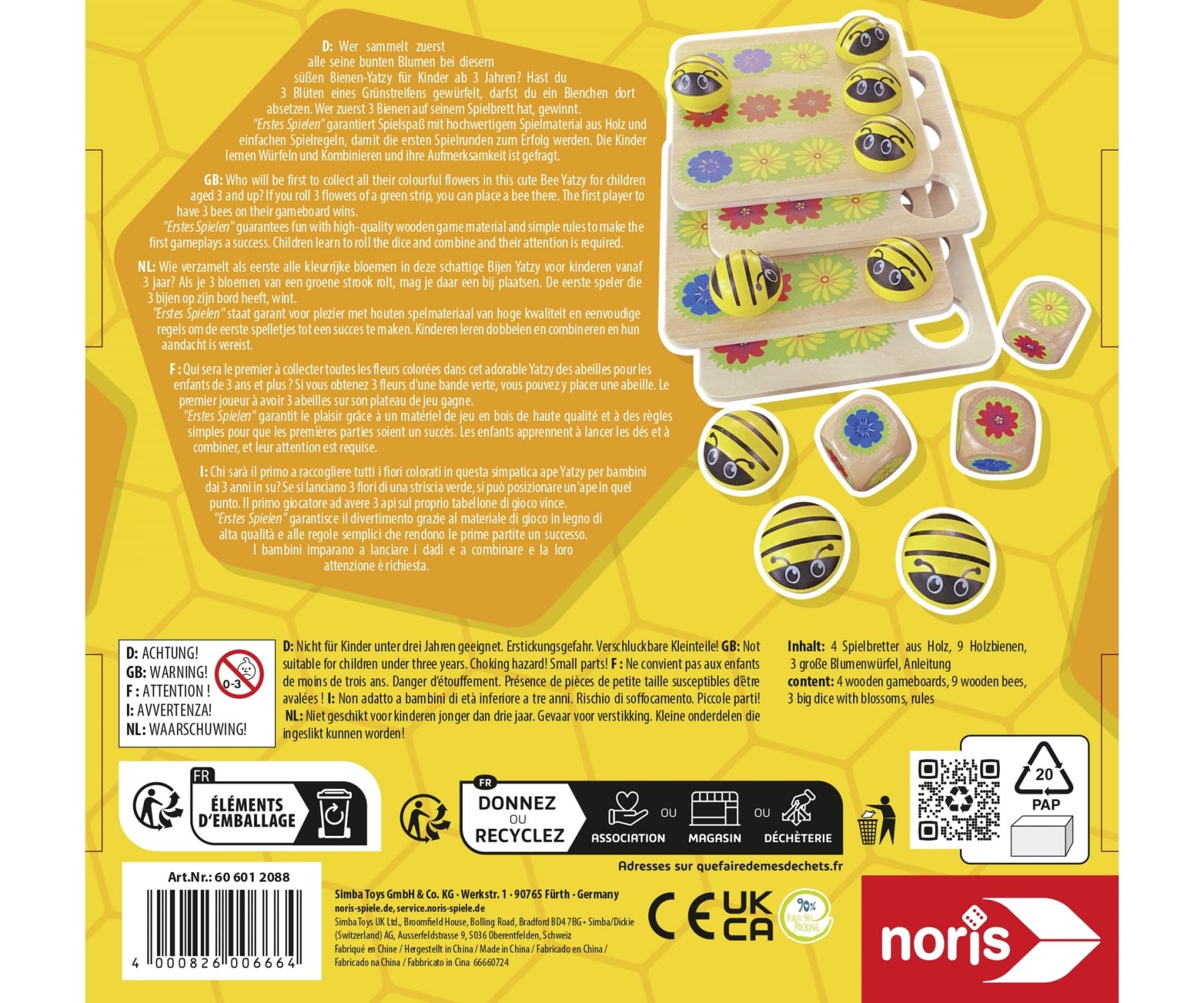 Produktbild Noris Spiele - Bee Yatzy 3 von 7