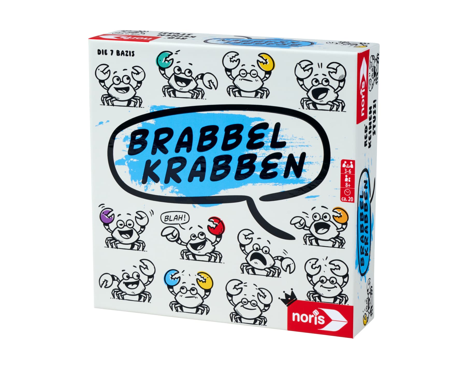 Noris Spiele - Brabbelkrabben – lustiges Sprach- und Reaktionsspiel ab 8 Jahren