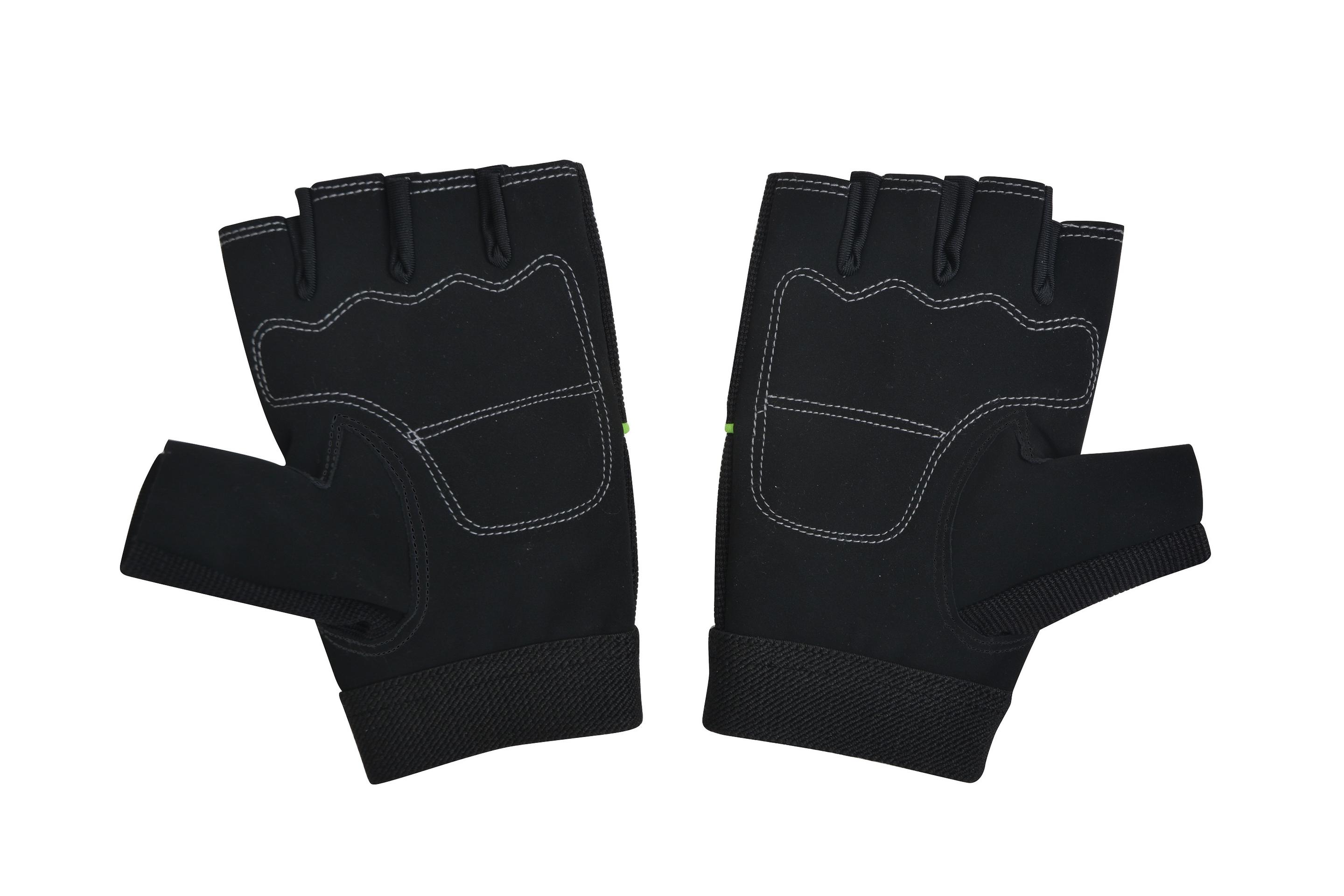 Produktbild Schildkröt Fitness - Fitness-Handschuhe Classic, verschiedene Größen wählbar (S-M / L-XL), Schwarz-Grün 3 von 4
