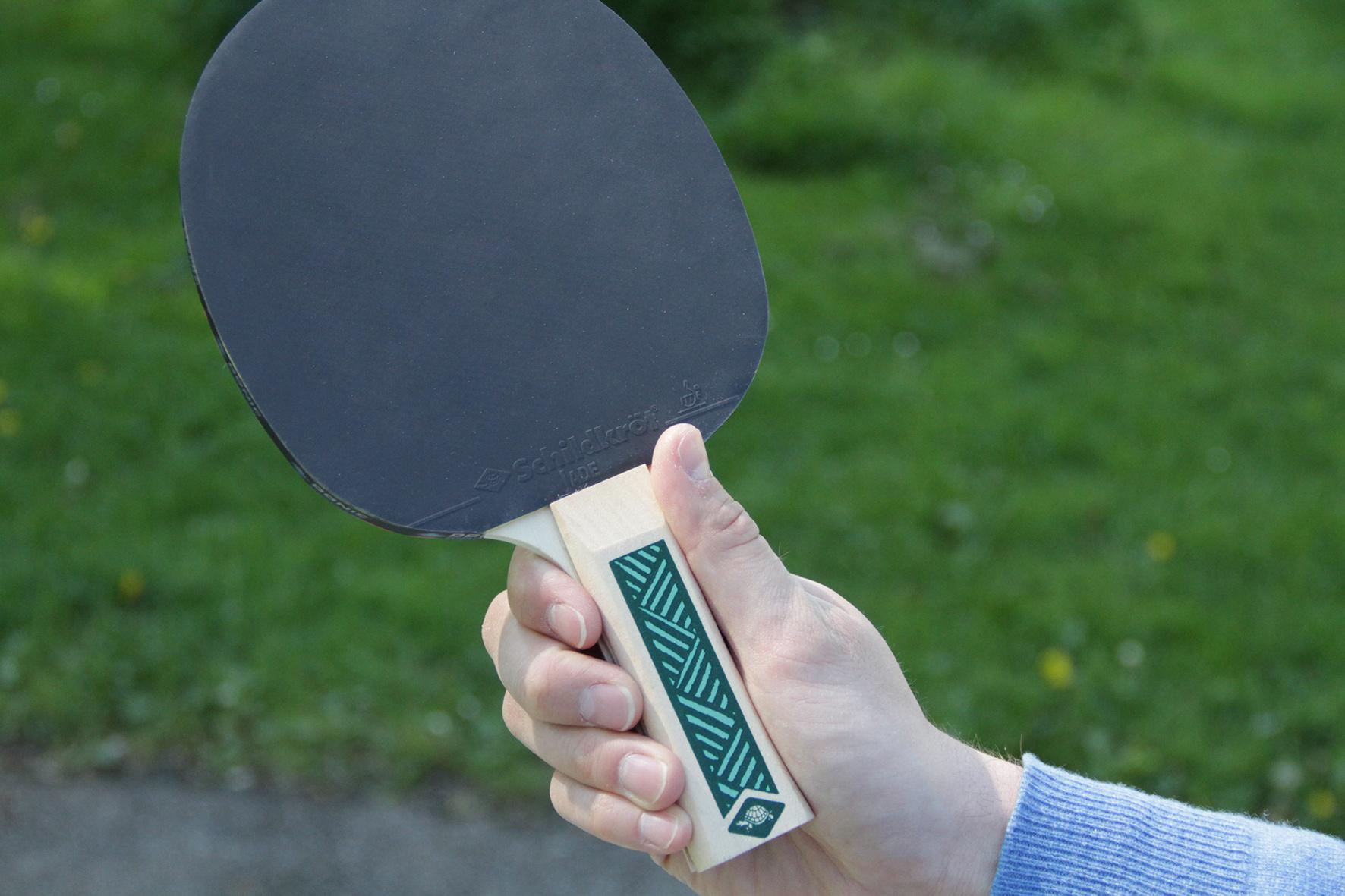 Produktbild Donic-Schildkröt - Tischtennisschläger Champs Line 400, 1,5 mm Schwamm, Jade - ITTF Belag 4 von 6