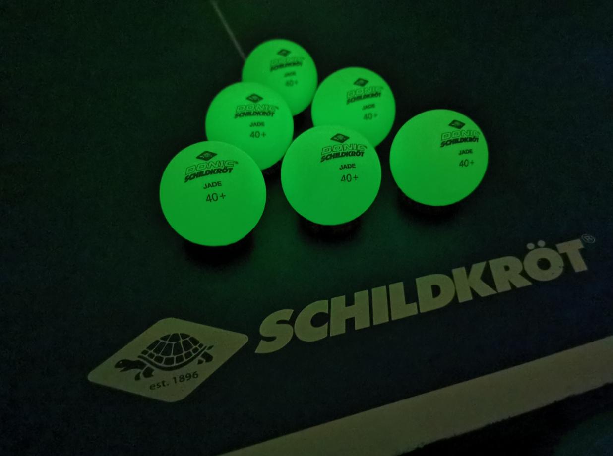 Produktbild Donic-Schildkröt - Tischtennisball"Glow in the Dark", 6 hellgrüne, fluoreszierende Bälle 3 von 3