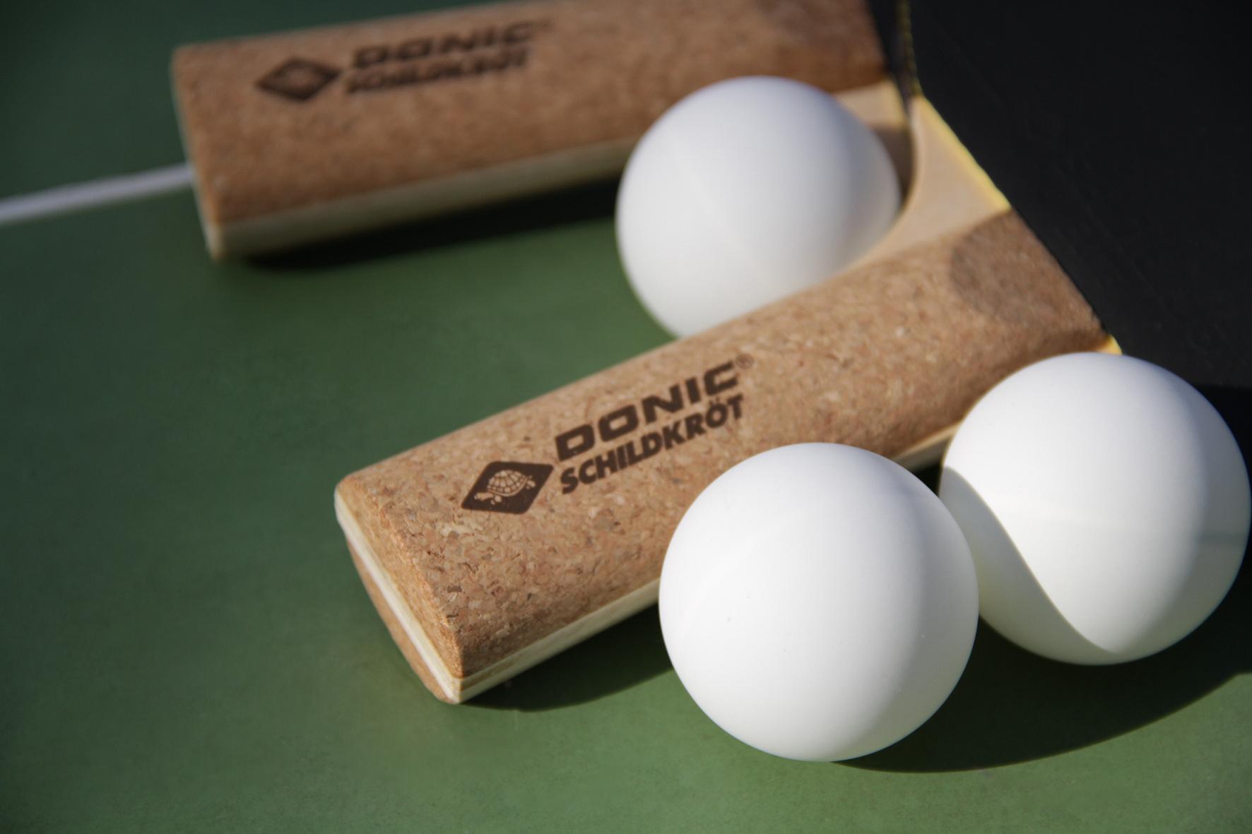 Produktbild Donic-Schildkröt - Tischtennisschläger Persson 500, Kork-Griff, 1,6 mm Schwamm, Elite - ITTF Belag 4 von 6