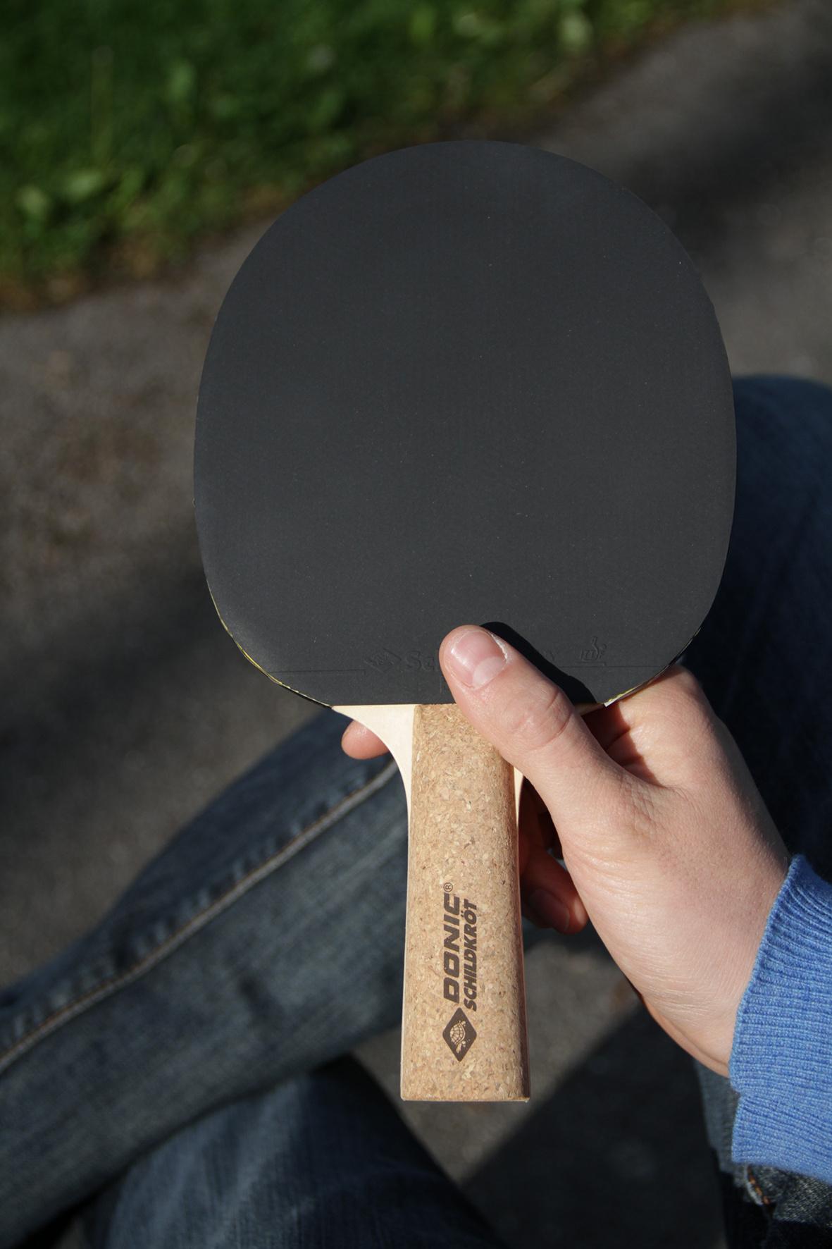Produktbild Donic-Schildkröt - Tischtennisschläger Persson 500, Kork-Griff, 1,6 mm Schwamm, Elite - ITTF Belag 5 von 6