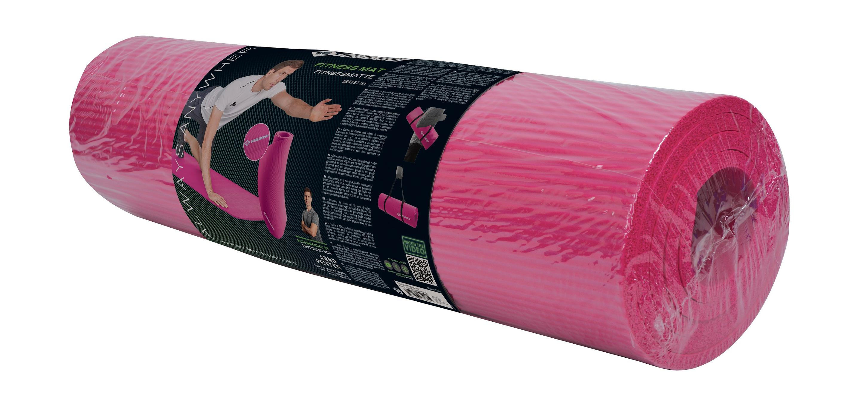 Produktbild Schildkröt-Fitness - Fitnessmatte 10mm Pink, mit Tragegurt 4 von 4