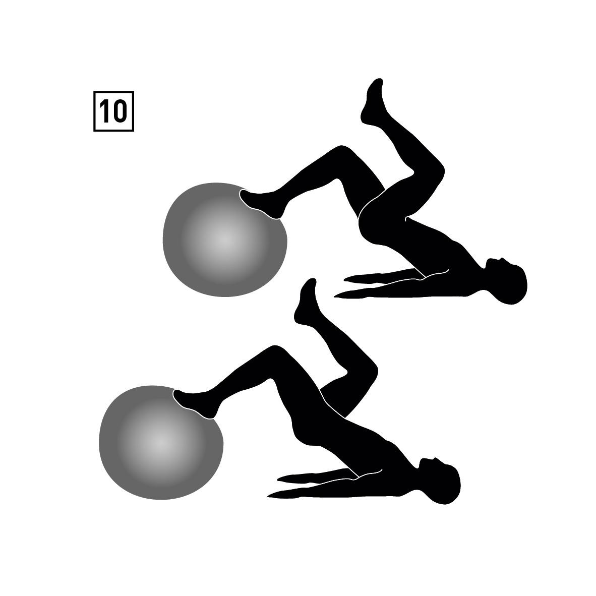 Produktbild Schildkröt-Fitness - Gymnastikball 55 cm, phthalatfrei, mit Ballpumpe, silber 14 von 18