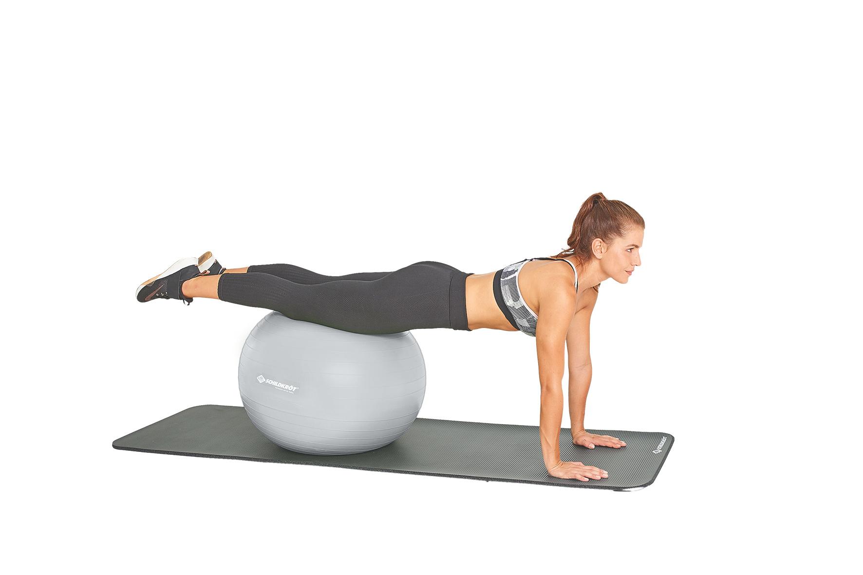 Produktbild Schildkröt-Fitness - Gymnastikball 55 cm, phthalatfrei, mit Ballpumpe, silber 4 von 18