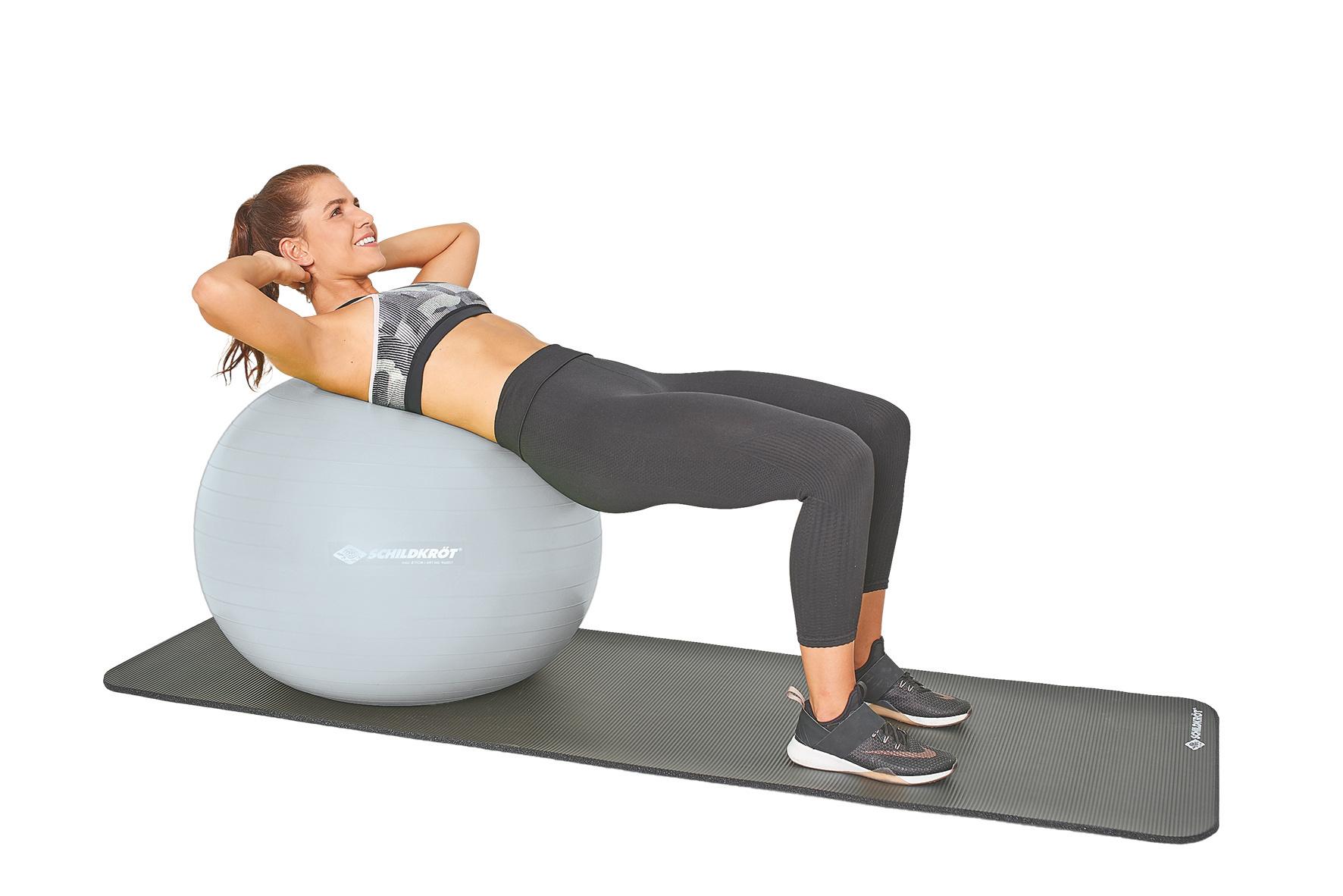 Produktbild Schildkröt-Fitness - Gymnastikball 55 cm, phthalatfrei, mit Ballpumpe, silber 5 von 18