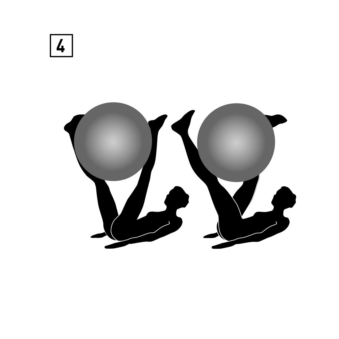 Produktbild Schildkröt-Fitness - Gymnastikball 55 cm, phthalatfrei, mit Ballpumpe, silber 9 von 18
