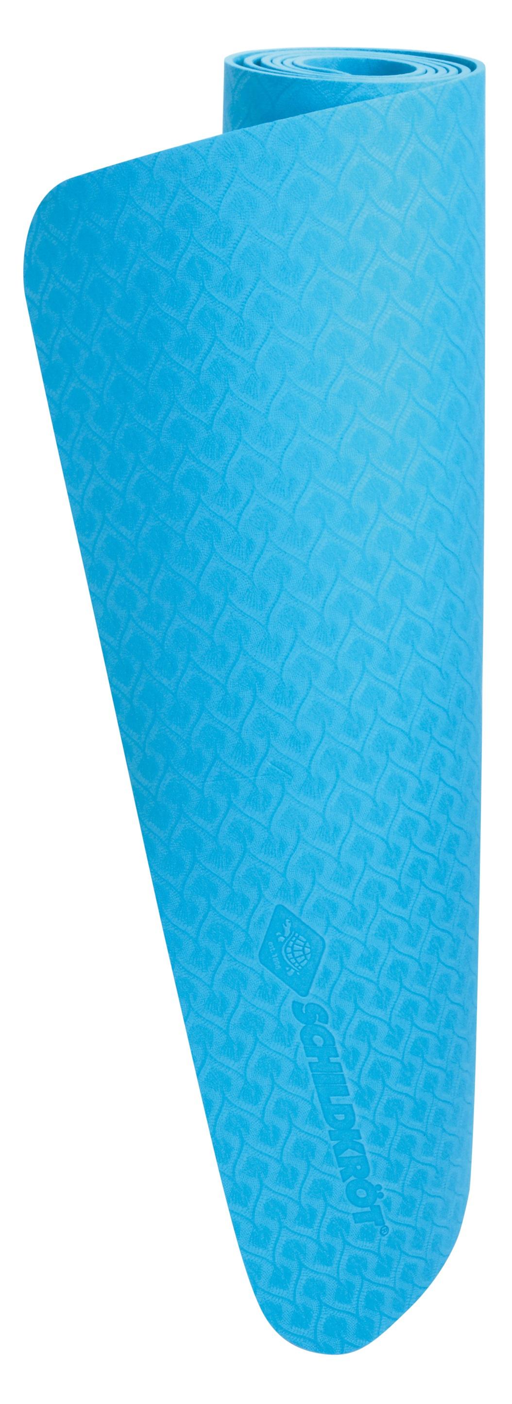 Schildkröt-Fitness - Yogamatte 4mm Blau, im Carrybag