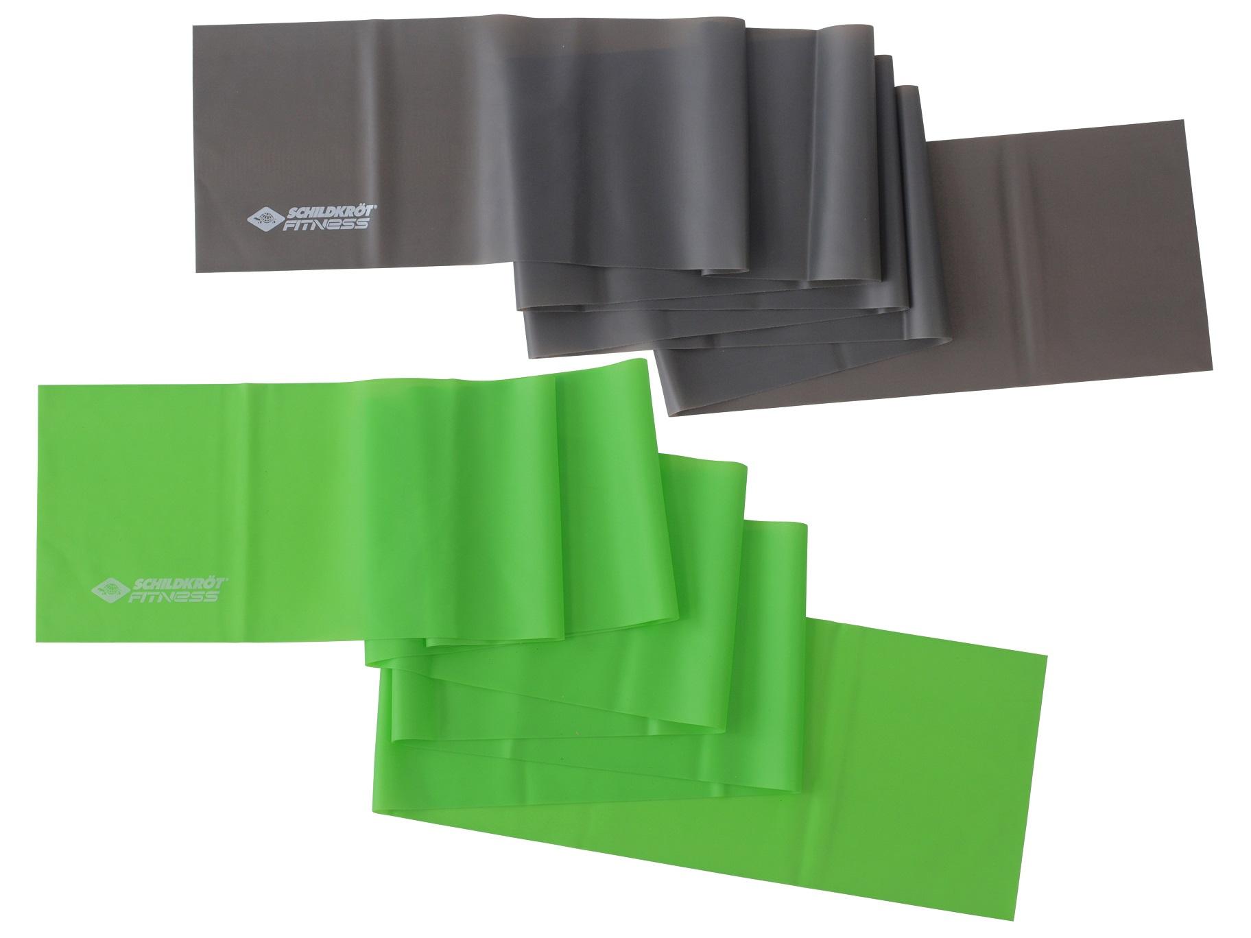Produktbild Schildkröt Fitness - Fitnessbänder 2er Set, Latexfrei, Grün-Anthrazit 2 von 4