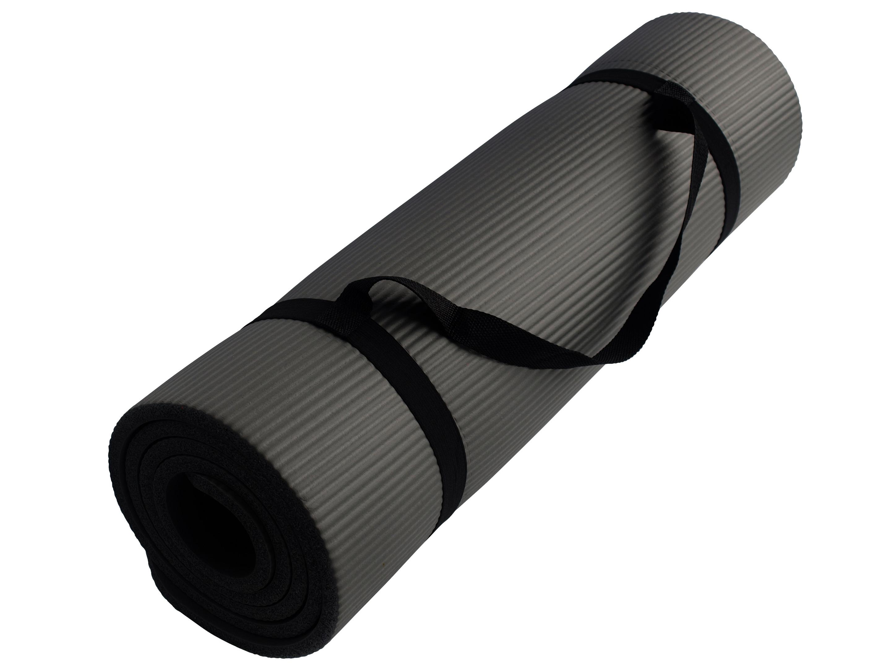 Produktbild Schildkröt-Fitness - Fitnessmatte 10 mm, Grau, mit Tragegurt 3 von 7