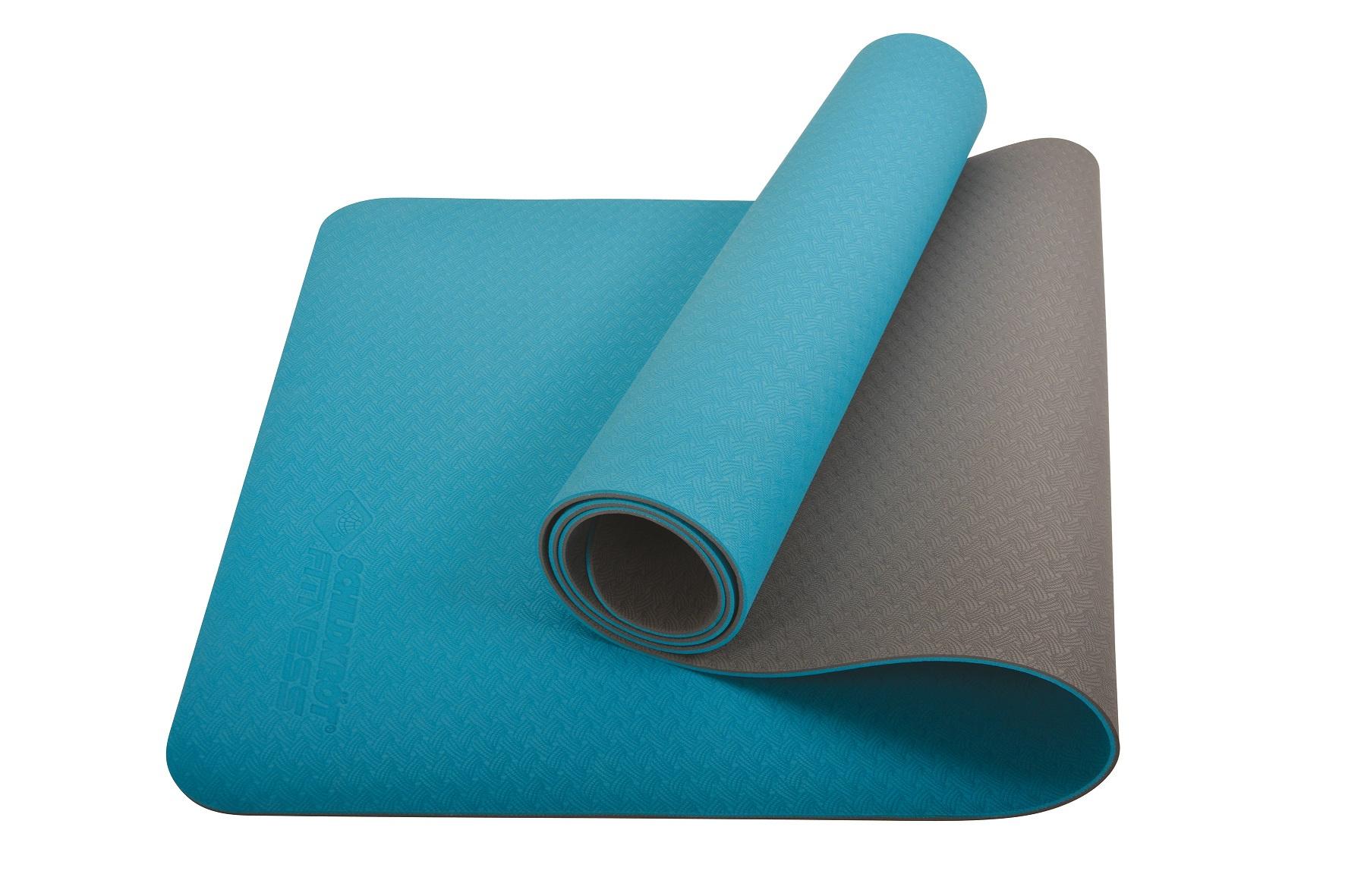 Produktbild Schildkröt-Fitness - BICOLOR Yogamatte, Petrol-Anthrazit, 4mm, PVC-frei, im Carrybag 4 von 5