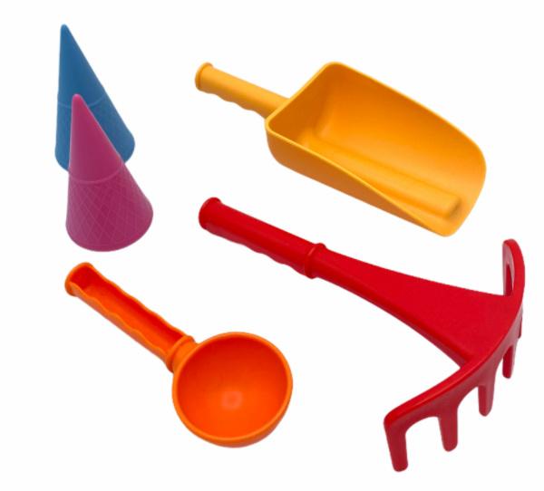 Produktbild Schildkröt-Funsports - 7in1 Sand Toys Falteimer Set, Farbe: Blau 3 von 9