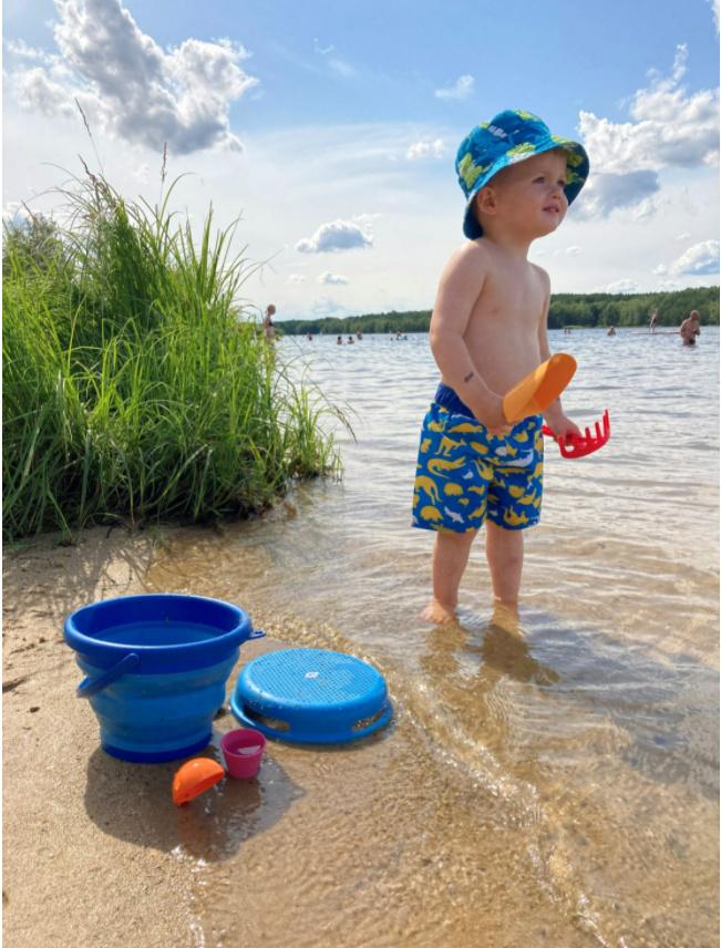 Produktbild Schildkröt-Funsports - 7in1 Sand Toys Falteimer Set, Farbe: Rot 5 von 9