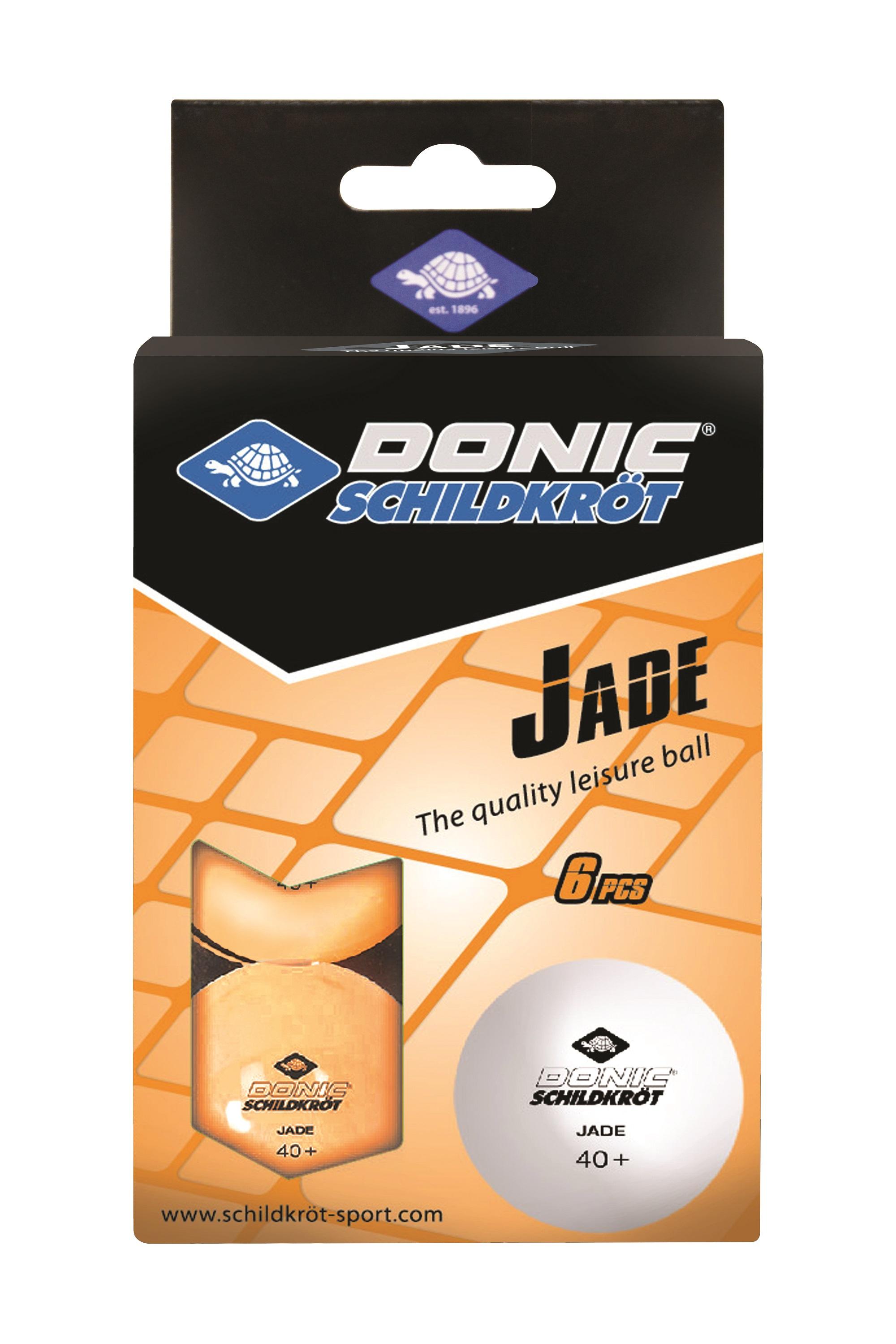 Donic-Schildkröt - Tischtennisball Jade, Poly 40+ Qualität, 6 Stk. im Blister, orange
