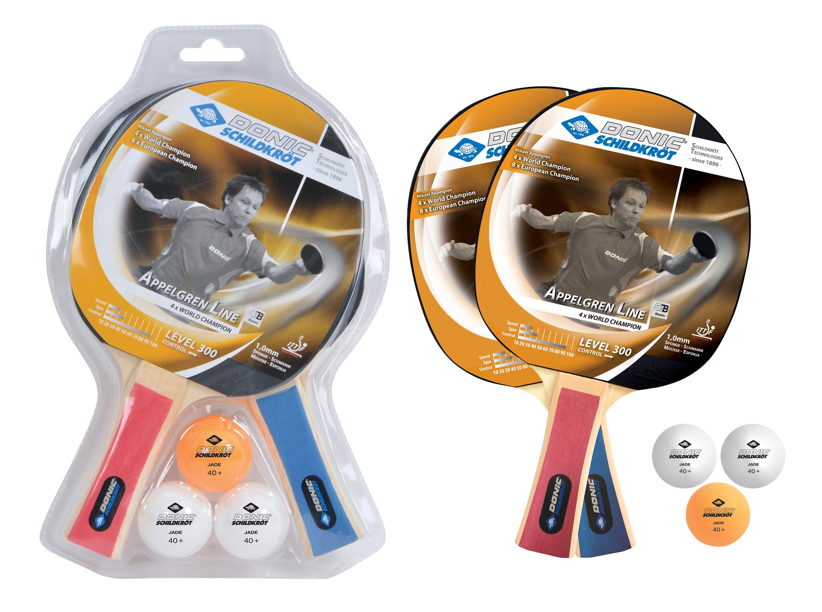 Donic-Schildkröt - Tischtennis-Set Level 300 für 2 Spieler