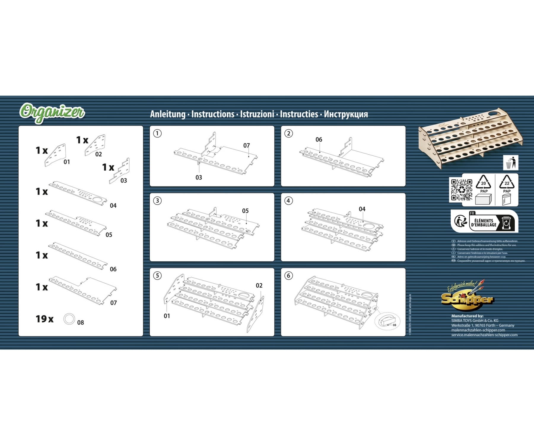 Produktbild Schipper Malen nach Zahlen - Organizer 3 von 6