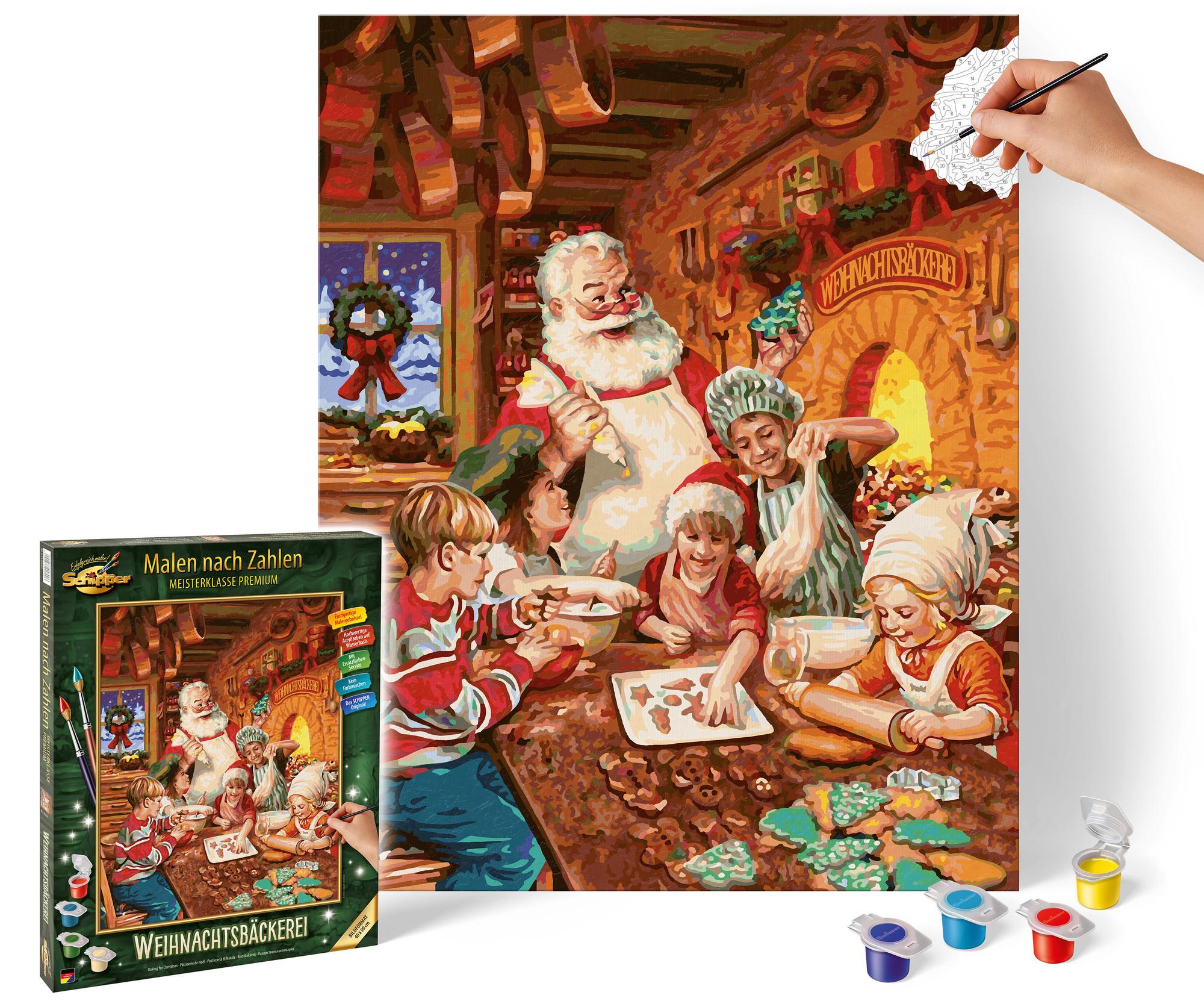 Schipper Malen nach Zahlen - Motiv Gruppe Premium - Weihnachtsbäckerei
