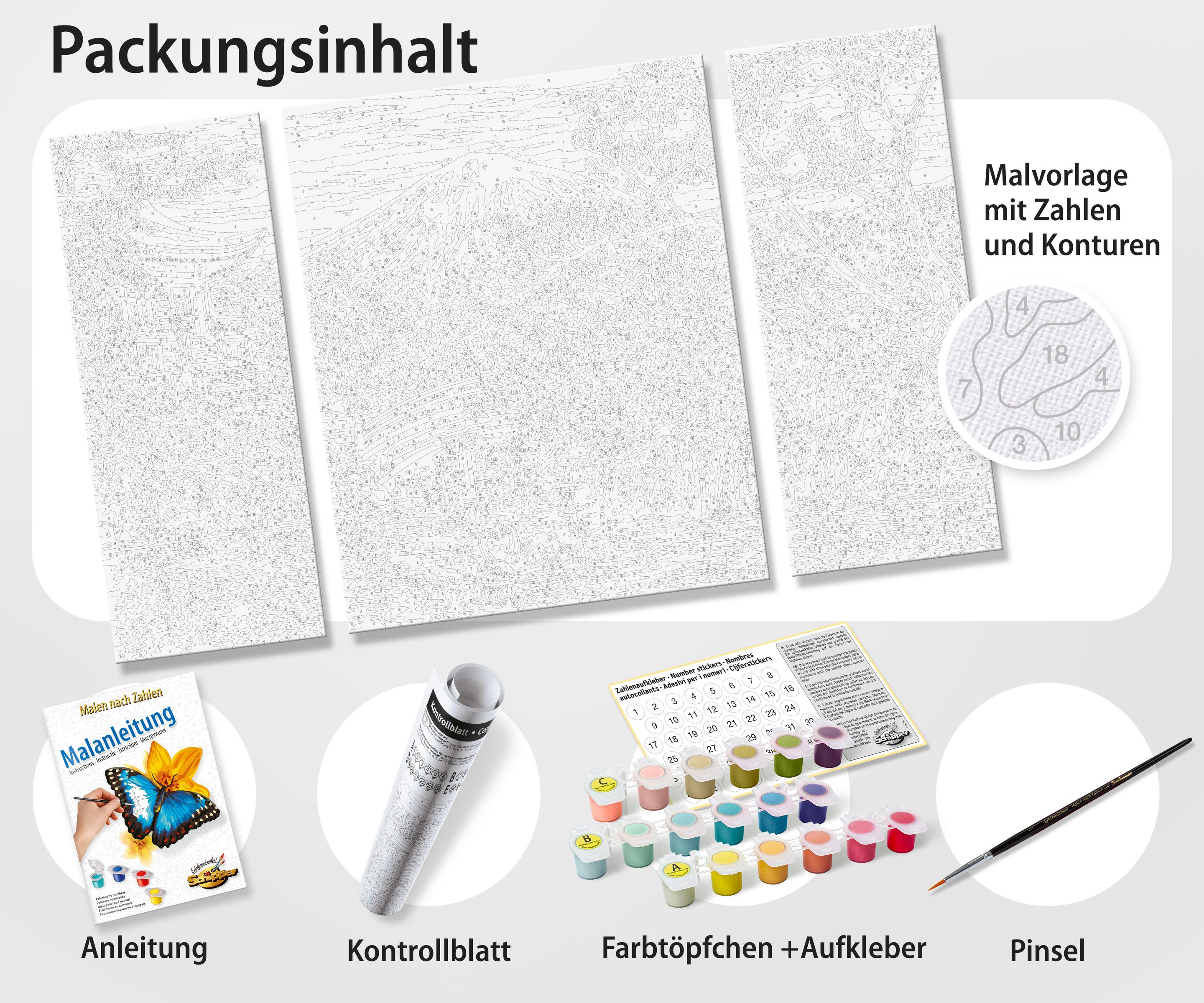 Produktbild Schipper Malen nach Zahlen - Motiv Gruppe Triptychon - Afrika - Zauber eines Kontinents 6 von 6