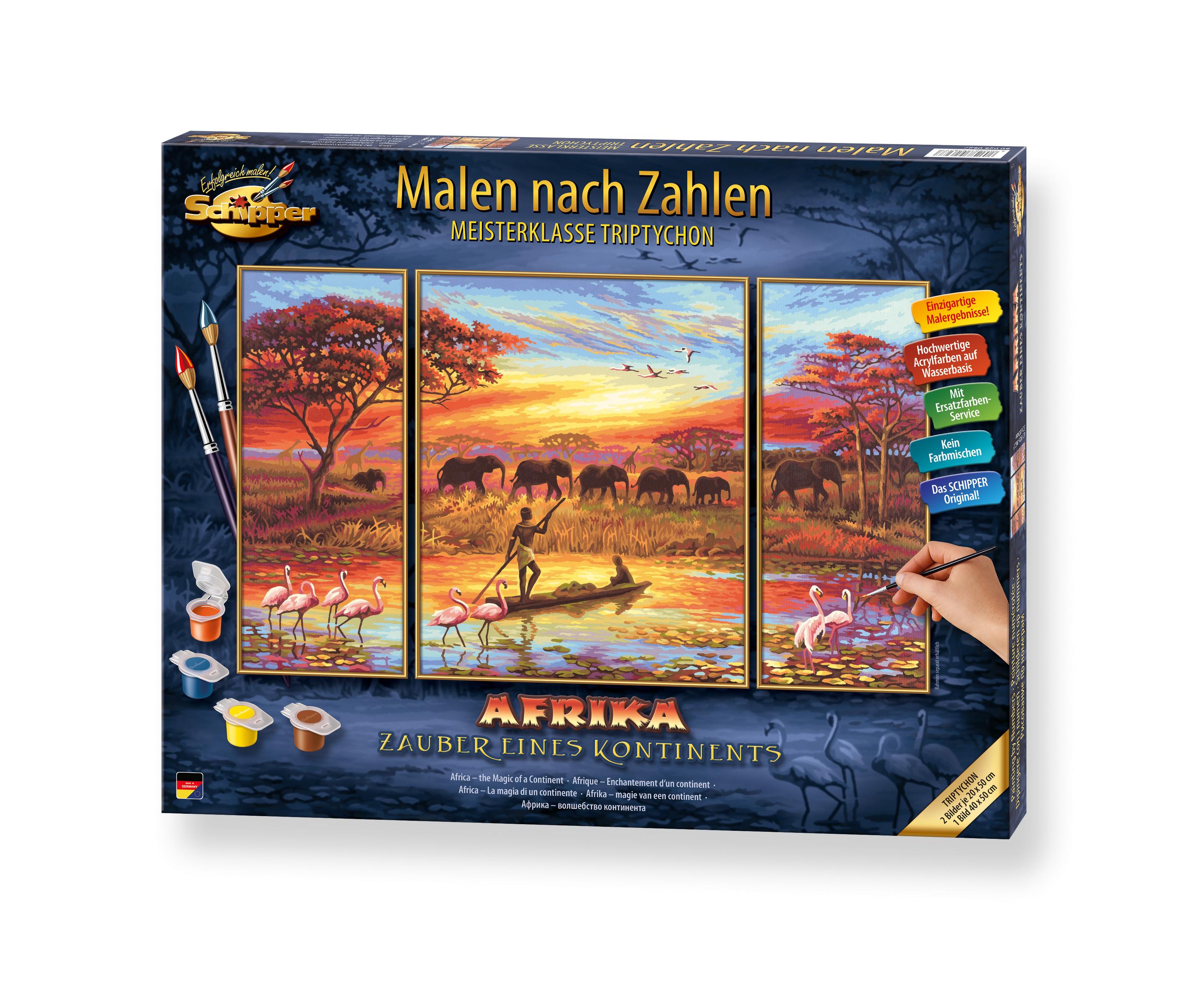 Produktbild Schipper Malen nach Zahlen - Motiv Gruppe Triptychon - Afrika - Zauber eines Kontinents 5 von 6