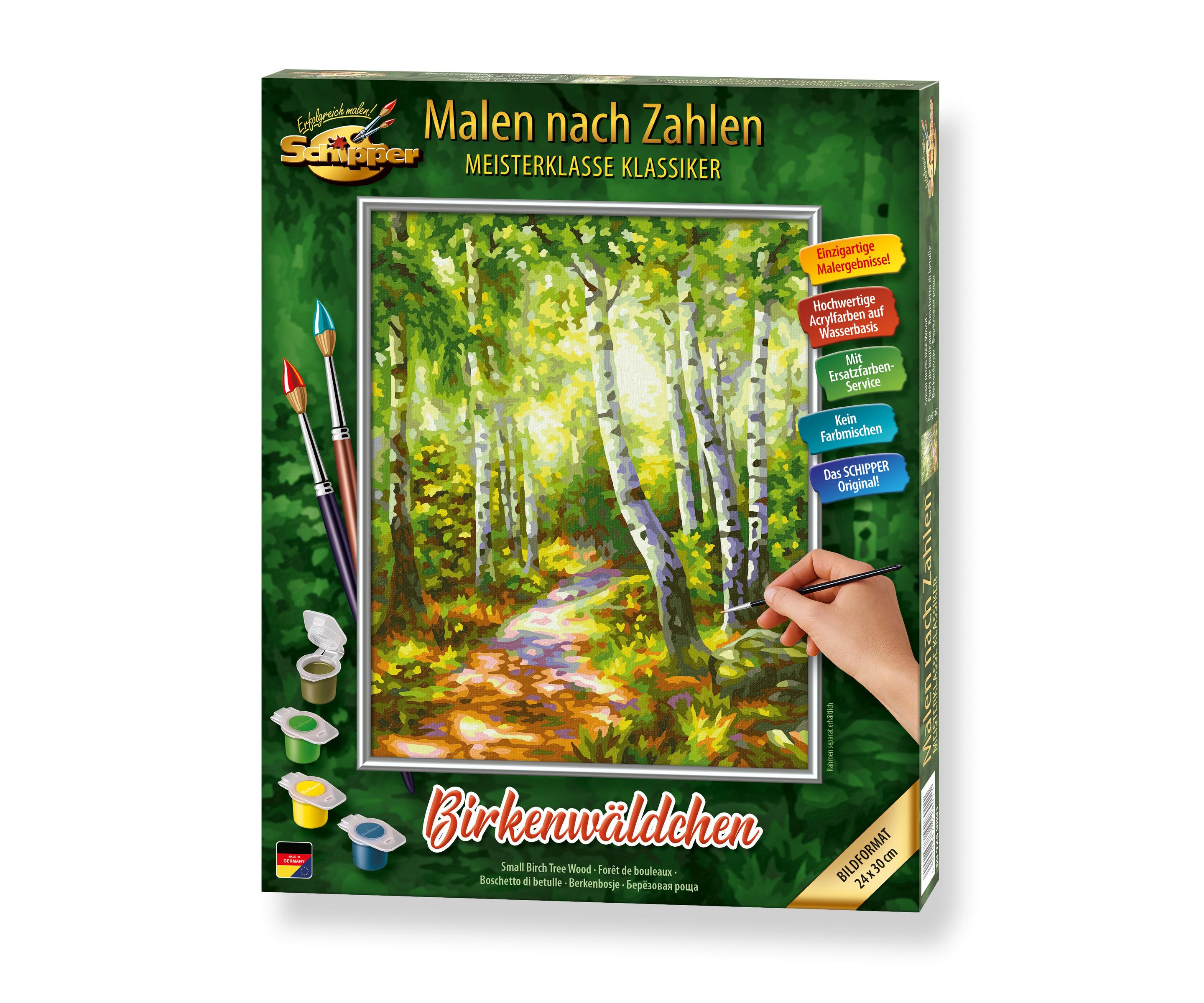 Produktbild Schipper Malen nach Zahlen - Motiv Gruppe Klassiker / Tiere - Birkenwäldchen Malen nach Zahlen 3 von 6