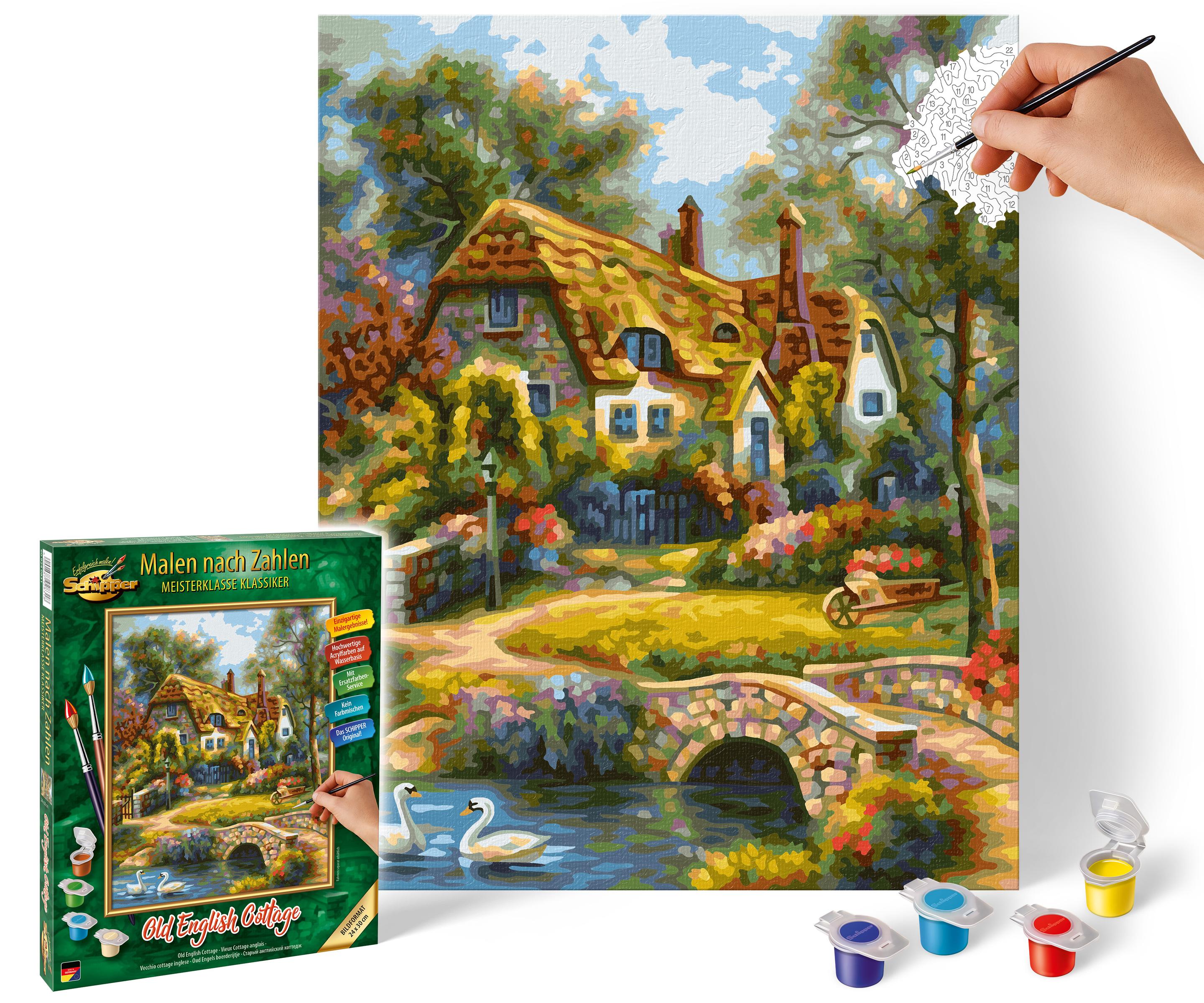 Schipper Malen nach Zahlen - Motiv Gruppe Klassiker / Tiere - Old English Cottage Malen nach Zahlen
