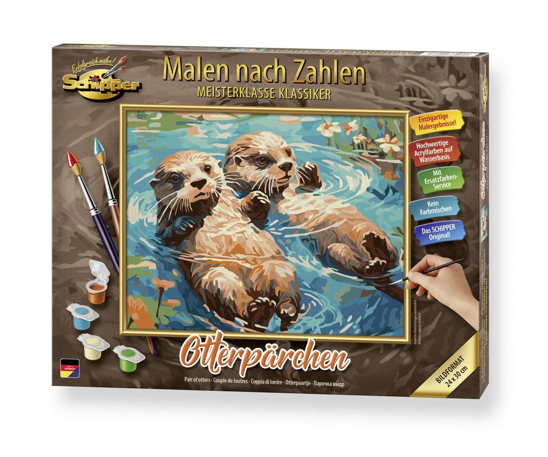 Schipper Malen nach Zahlen - Motiv Gruppe Klassiker / Tiere - Otterpärchen