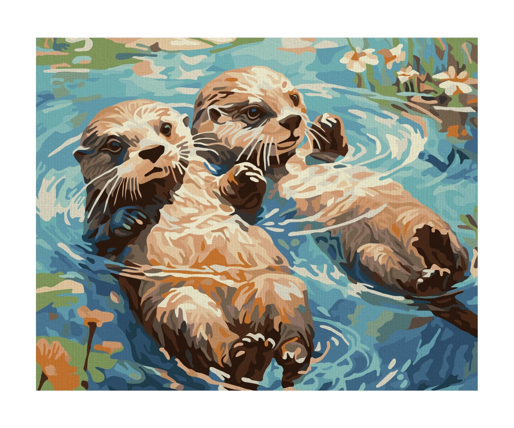 Produktbild Schipper Malen nach Zahlen - Motiv Gruppe Klassiker / Tiere - Otterpärchen 4 von 4