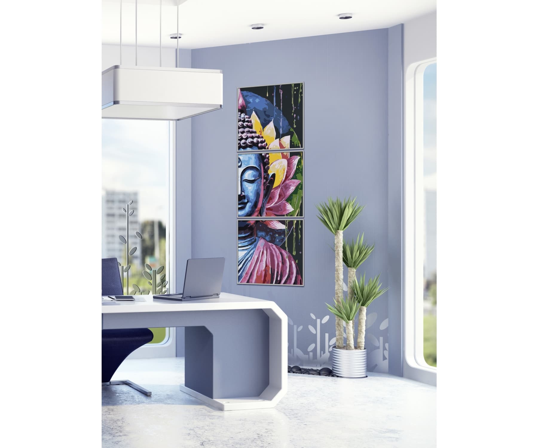 Produktbild Schipper Malen nach Zahlen - Motiv Gruppe Triptychon - Buddha 3 von 4