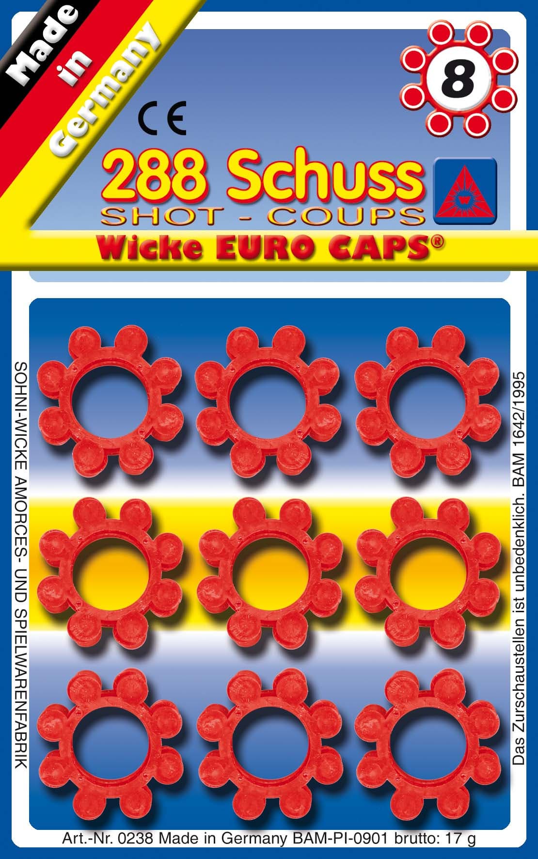 J.G. Schrödel - 8-Schuß Ring-Munition, 288 Schuß